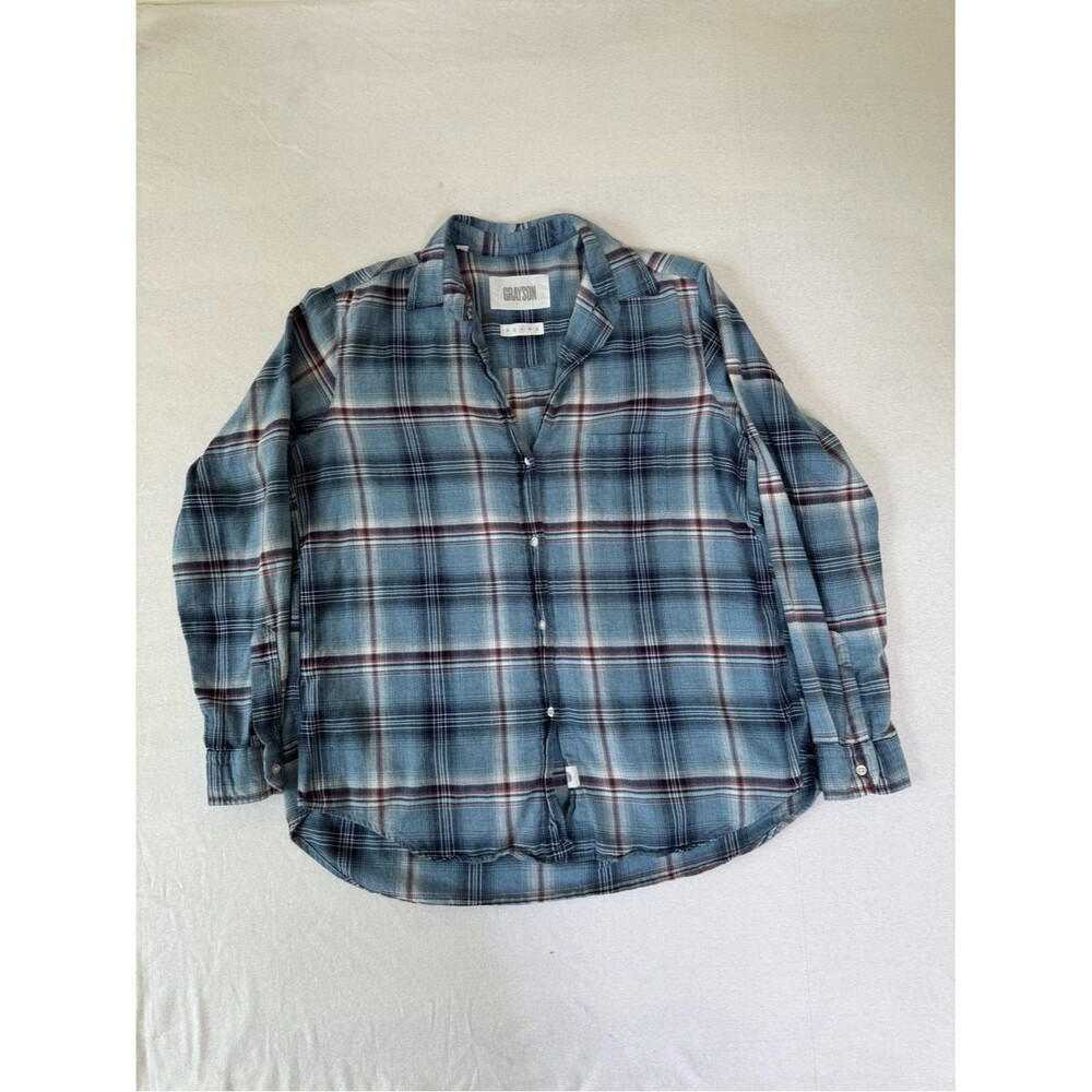 Grayson The Hero Cotton Plaid Button Down Shirt